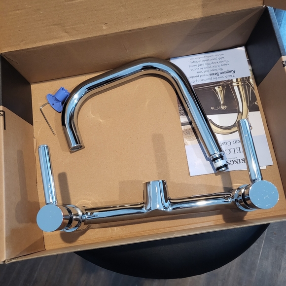 Kingston Brass KS813C Concord Kitchen Faucet, 6-11/16" in Spout Reach, Polished - Picture 4 of 12